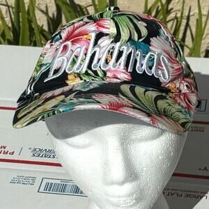 Black & Pink Floral Bahamas Hat
